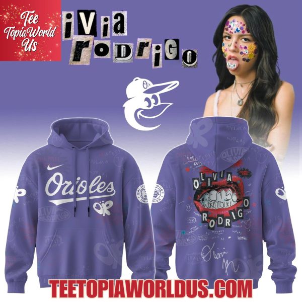 Baltimore Orioles x Olivia Rodrigo GUTS World Tour 2025 Hoodie