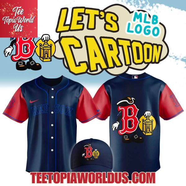 Boston Red Sox Let’s Cartoon Logo Collection Jersey