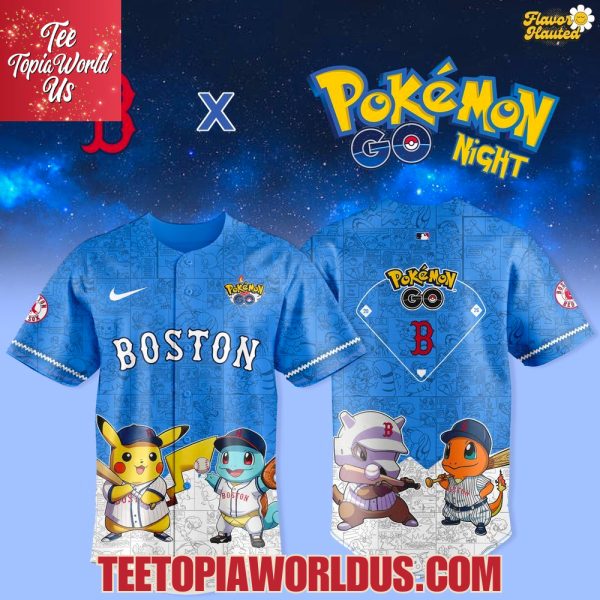 Boston Red Sox x Pokémon GO Night Jersey