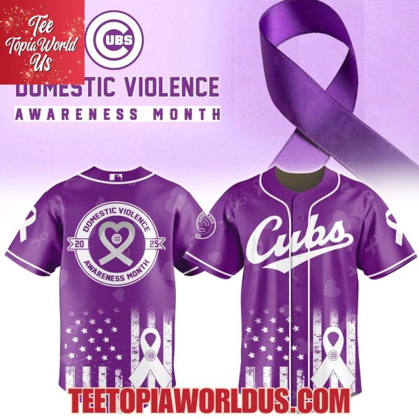 Chicago Cubs x Domestic Violence Awareness Month 2025 Jersey