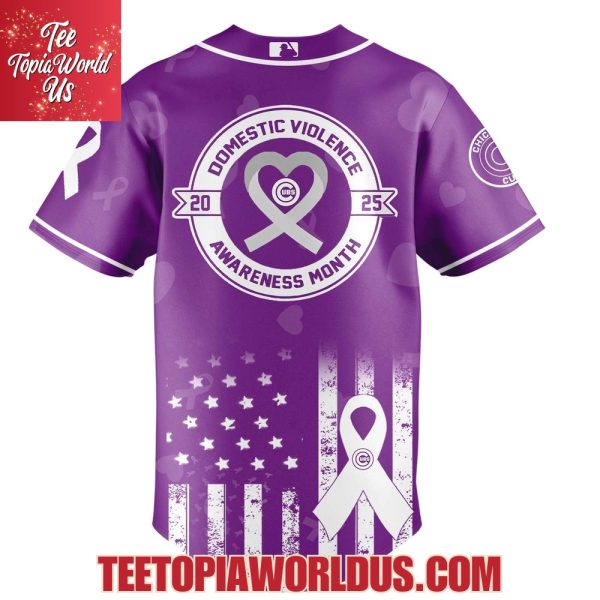 Chicago Cubs x Domestic Violence Awareness Month 2025 Jersey