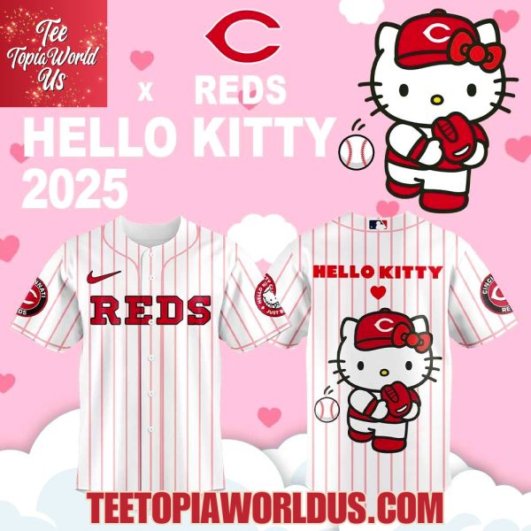 Cincinnati Reds x Hello Kitty 2025 Baseball Jersey