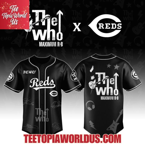 Cincinnati Reds x The Who The Song Is Over North American Farewell Tour Jersey