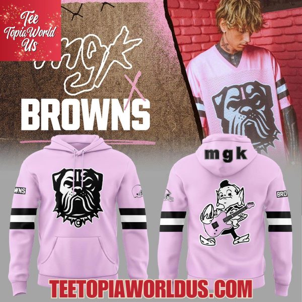 Cleveland Browns MGK Collection Pink Hoodie