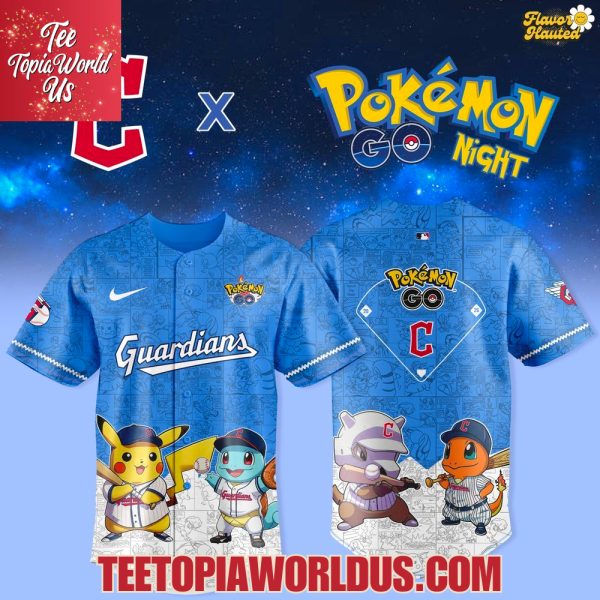 Cleveland Guardians x Pokémon GO Night Jersey