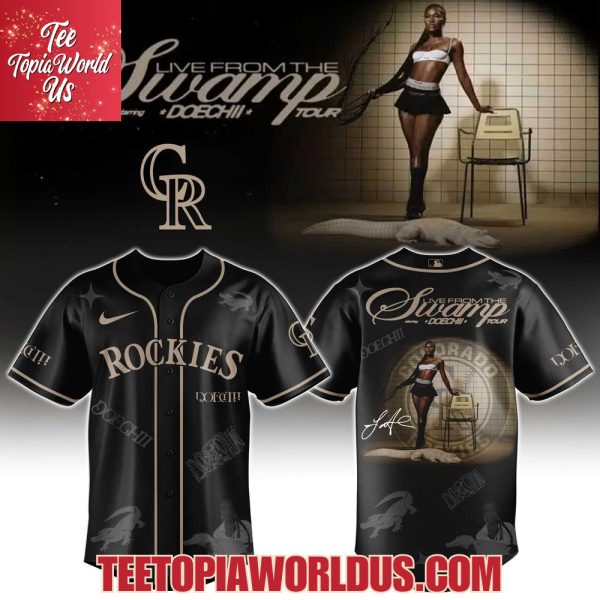 Colorado Rockies x Doechii Live From the Swamp Tour Jersey