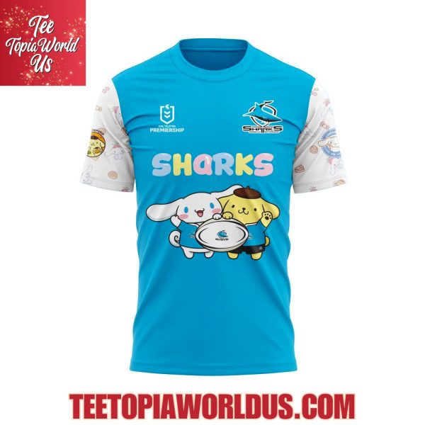 Cronulla Sharks Cinnamoroll and Pompompurin T-Shirt, Hoodie