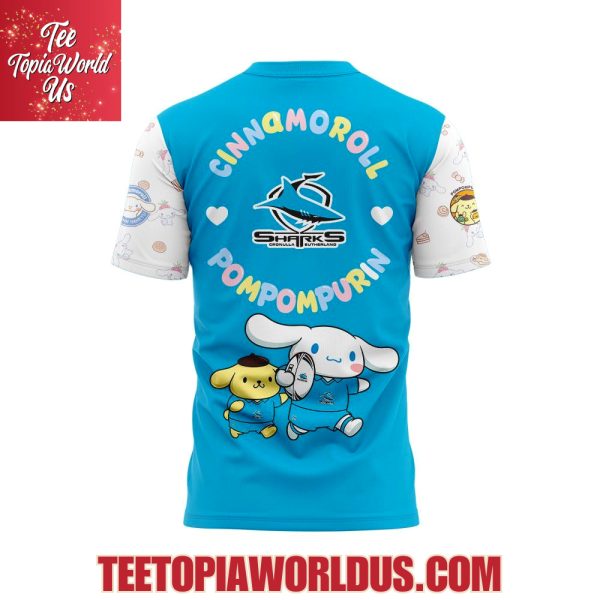 Cronulla Sharks Cinnamoroll and Pompompurin T-Shirt, Hoodie