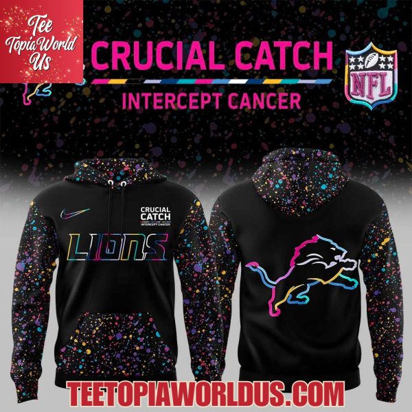 Detroit Lions 2025 NFL Crucial Catch Hoodie