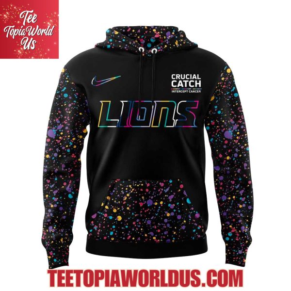 Detroit Lions 2025 NFL Crucial Catch Hoodie