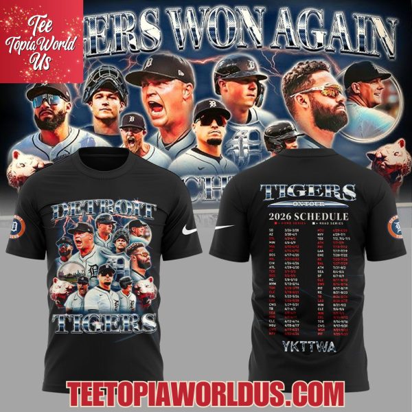 Detroit Tigers 2026 Fight Schedule T-Shirt, Hoodie