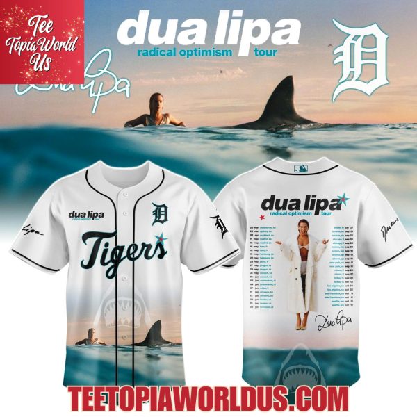Detroit Tigers x dua lipa radical optimism Tour 2025 Jersey
