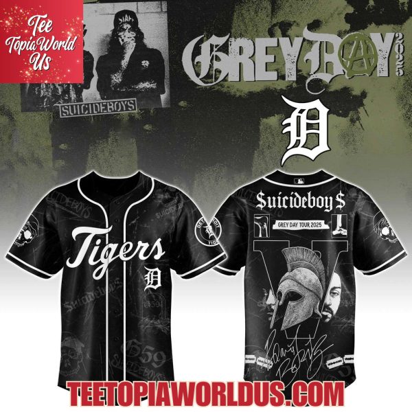 Detroit Tigers x $uicideboy$ Grey Day Tour 2025 Jersey