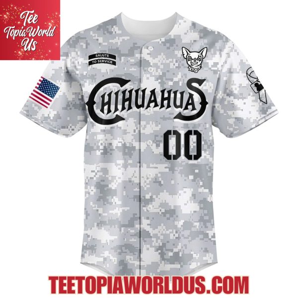 El Paso Chihuahuas Military Appreciation Night 2025 Baseball Jersey