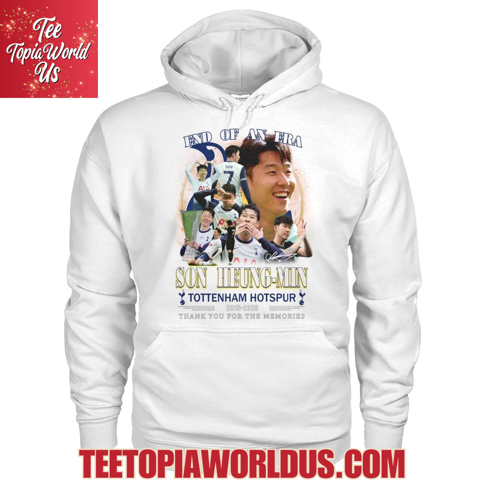 End Of An Era Son Heung-Min Tottenham Hotspur 2015-2025 Thank You For The Memories T-Shirt End Of An Era Son Heung-Min Tottenham Hotspur 2015-2025 Thank You For The Memories T-Shirt