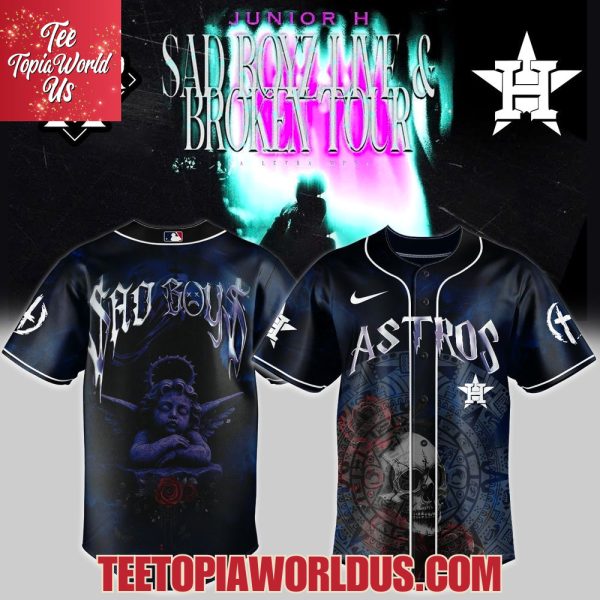 Houston Astros x Junior H  AD BOYZ LIVE & BROKEN TOUR 2025 Jersey