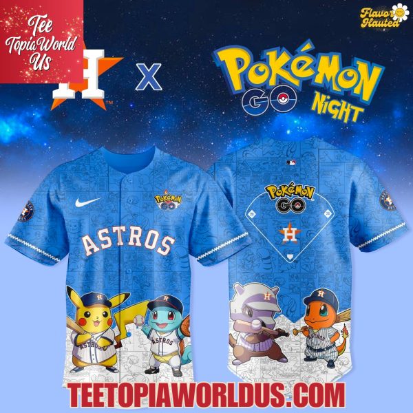 Houston Astros x Pokémon GO Night Jersey