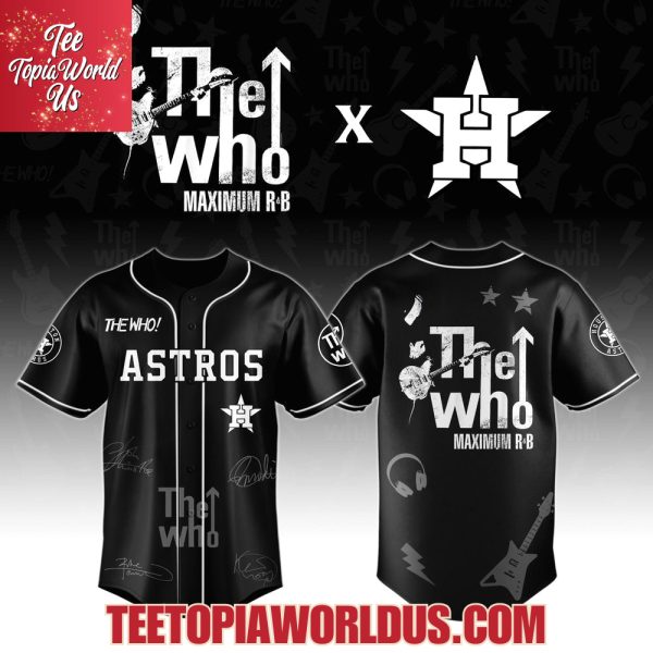 Houston Astros x The Who The Song Is Over North American Farewell Tour Jersey