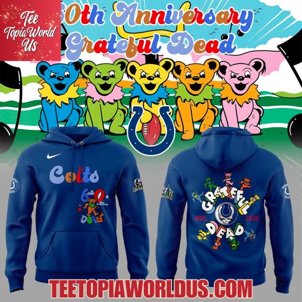Indianapolis Colts 60th Anniversary Grateful Dead Hoodie