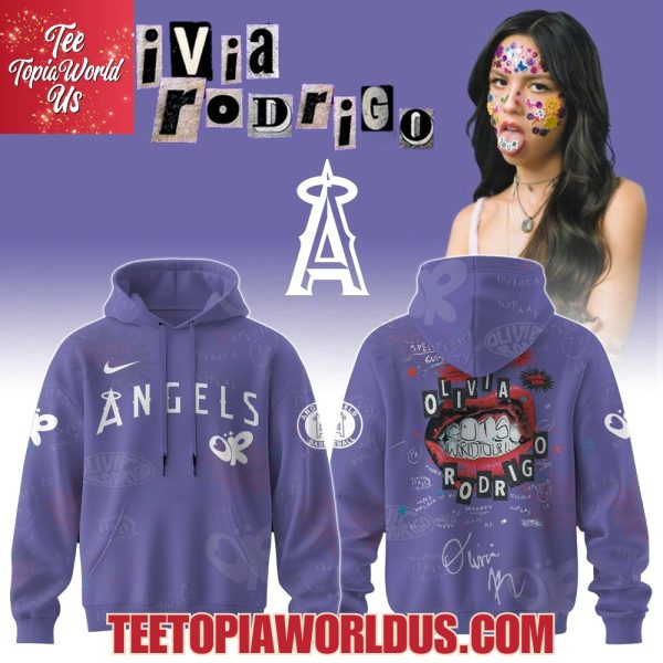 Los Angeles Angels x Olivia Rodrigo GUTS World Tour 2025 Hoodie