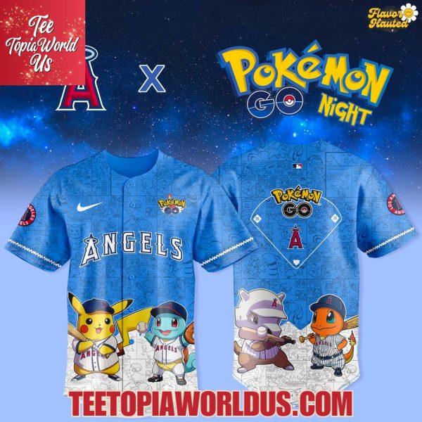Los Angeles Angels x Pokémon GO Night Jersey