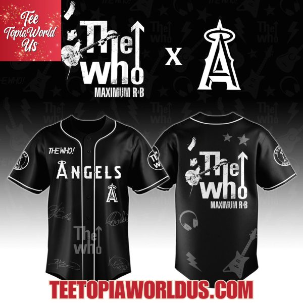 Los Angeles Angels x The Who The Song Is Over North American Farewell Tour Jersey