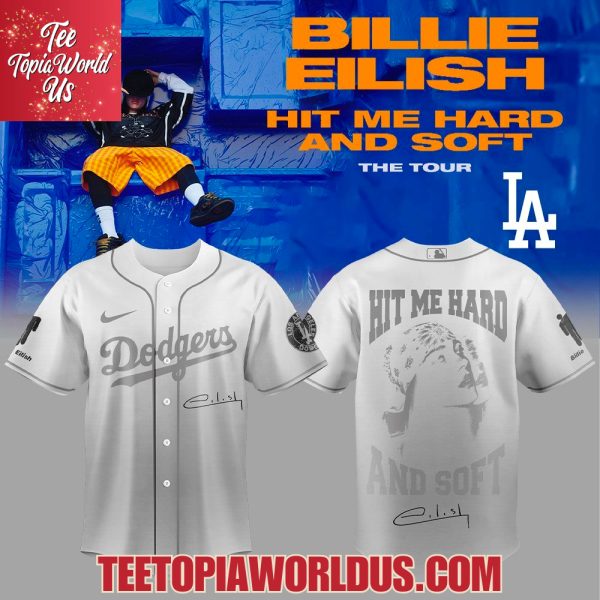 Los Angeles Dodgers x Billie Eilish – Hit Me Hard And Soft Signature Jersey