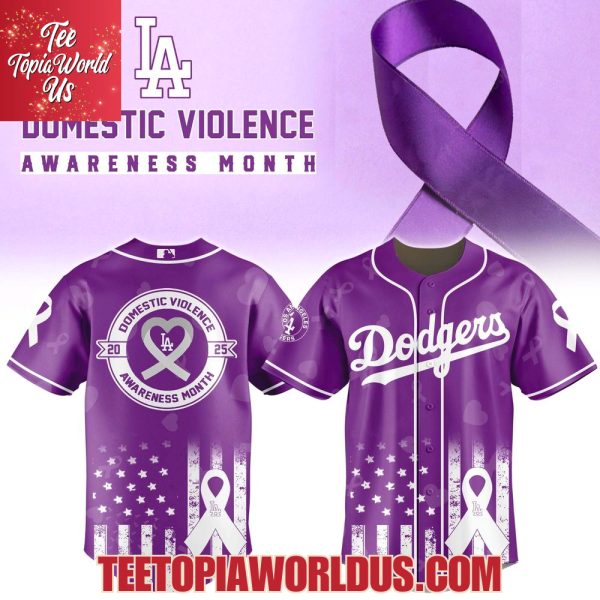 Los Angeles Dodgers x Domestic Violence Awareness Month 2025 Jersey