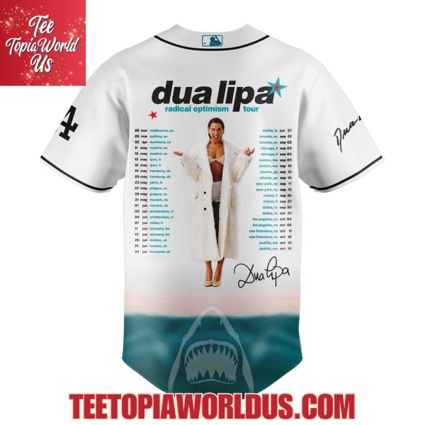 Los Angeles Dodgers x dua lipa radical optimism Tour 2025 Jersey