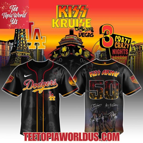 Los Angeles Dodgers x KISS Army 50th Anniversary Jersey