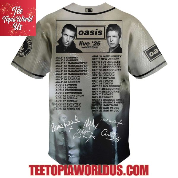 Los Angeles Dodgers x Oasis Reunion Tour ’25 Baseball Jersey