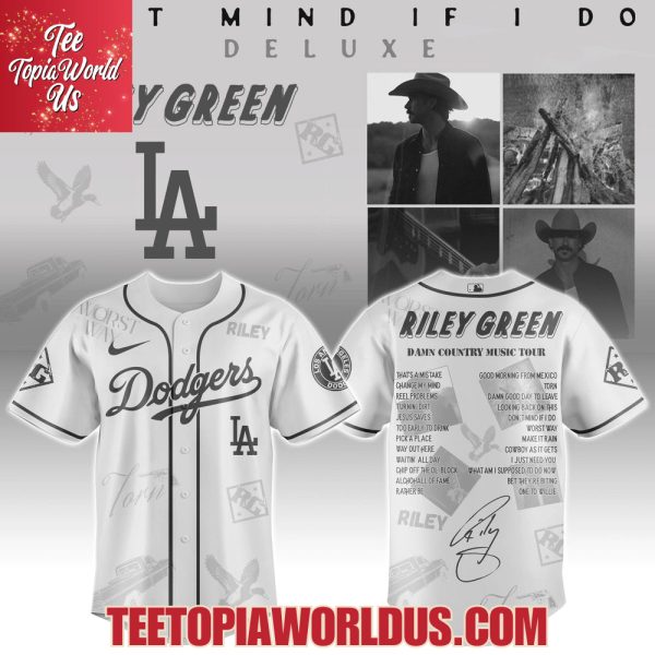 Los Angeles Dodgers x Riley Green Damn Country Music Tour 2025 Jersey
