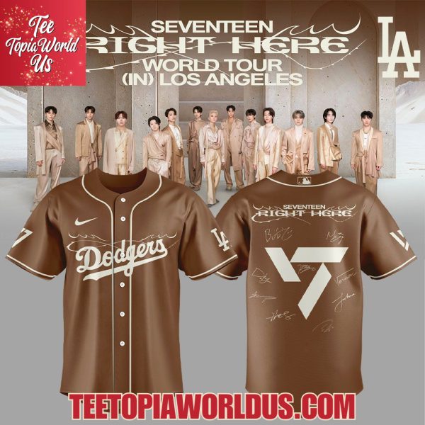 Los Angeles Dodgers x Seventeen Right Here World Tour Jersey