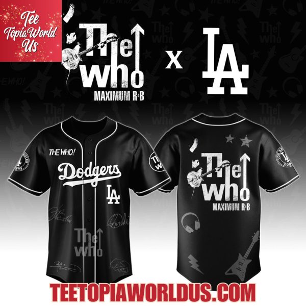 Los Angeles Dodgers x The Who The Song Is Over North American Farewell Tour Jersey