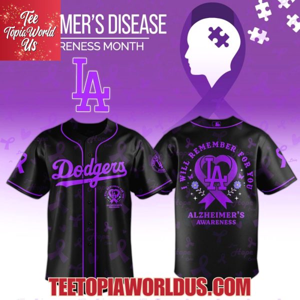 Los Angeles Dodgers x World Alzheimer’s Disease Awareness Month 2025 Jersey