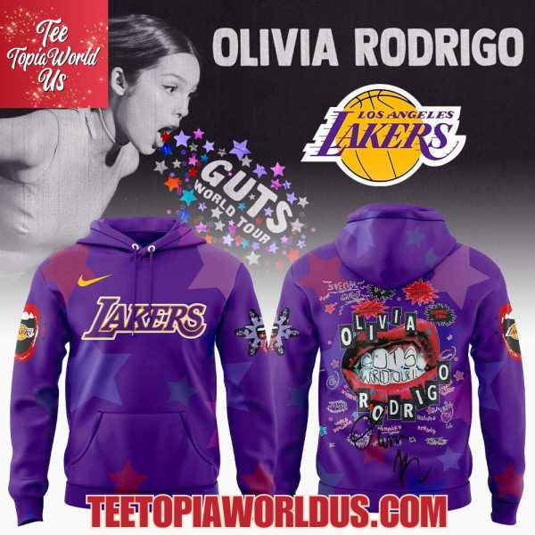 Los Angeles Lakers x Olivia Rodrigo GUTS World Tour 2025 T-Shirt, Hoodie