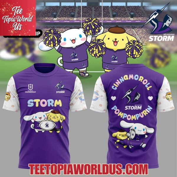 Melbourne Storm Cinnamoroll and Pompompurin T-Shirt, Hoodie