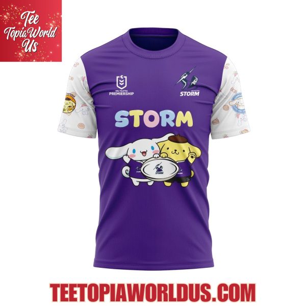 Melbourne Storm Cinnamoroll and Pompompurin T-Shirt, Hoodie