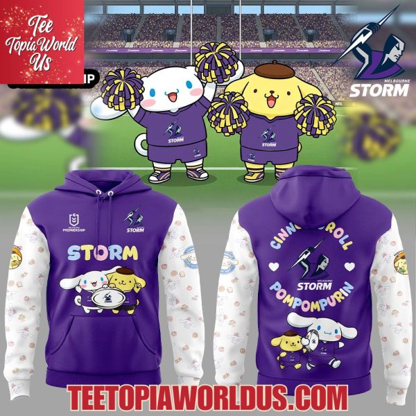 Melbourne Storm Cinnamoroll and Pompompurin T-Shirt, Hoodie
