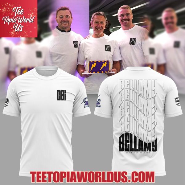 Melbourne Storm Craig Bellamy 600 Games T-Shirt, Hoodie