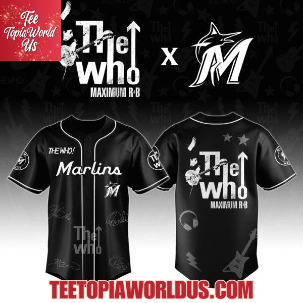 Miami Marlins x The Who The Song Is Over North American Farewell Tour Jersey