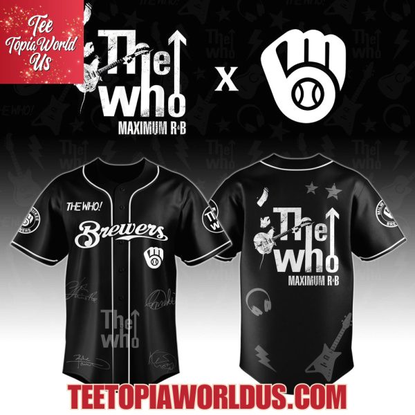 Milwaukee Brewers x The Who The Song Is Over North American Farewell Tour Jersey