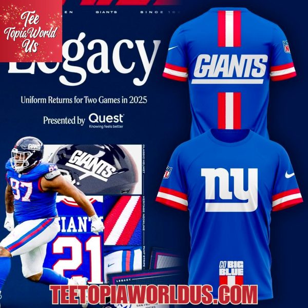 New York Giants Legacy 2025 T-Shirt