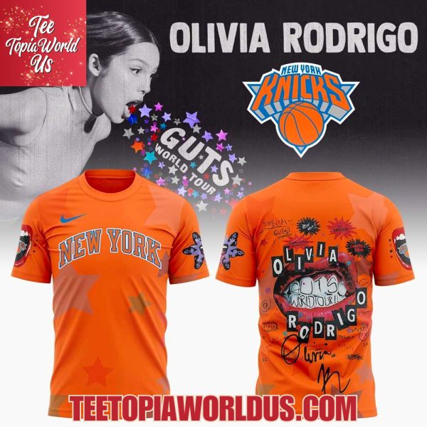 New York Knicks x Olivia Rodrigo GUTS World Tour 2025 T-Shirt, Hoodie