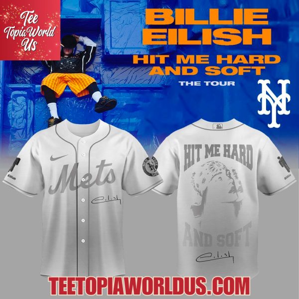 New York Mets x Billie Eilish – Hit Me Hard And Soft Signature Jersey