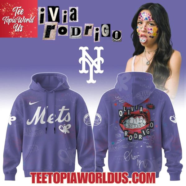 New York Mets x Olivia Rodrigo GUTS World Tour 2025 Hoodie