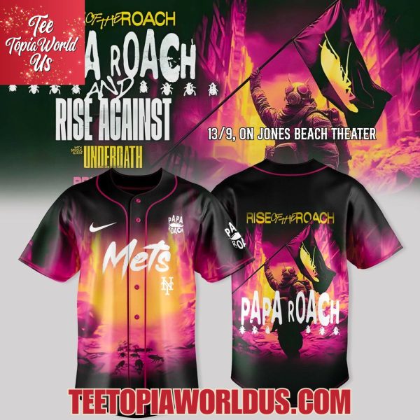 New York Yankees X Papa Roach – Rise of the Roach Tour Merch Jersey