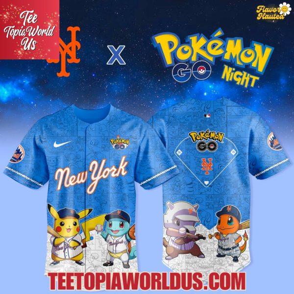New York Mets x Pokémon GO Night Jersey