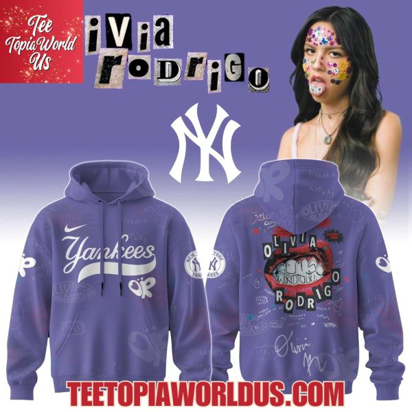New York Yankees x Olivia Rodrigo GUTS World Tour 2025 Hoodie