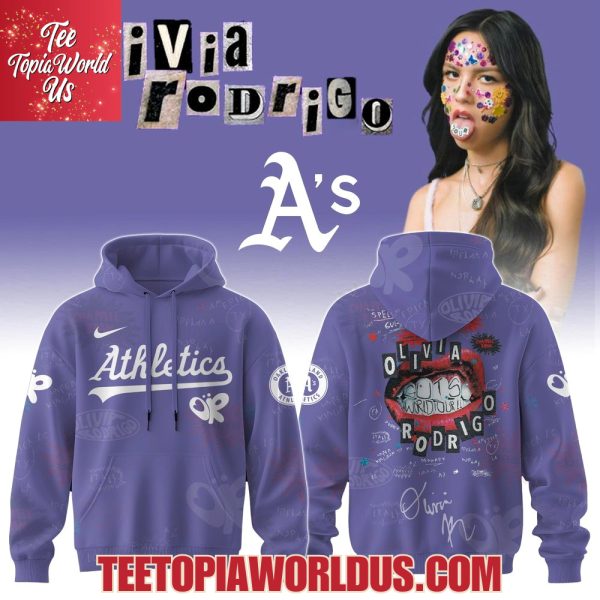Oakland Athletics x Olivia Rodrigo GUTS World Tour 2025 Hoodie